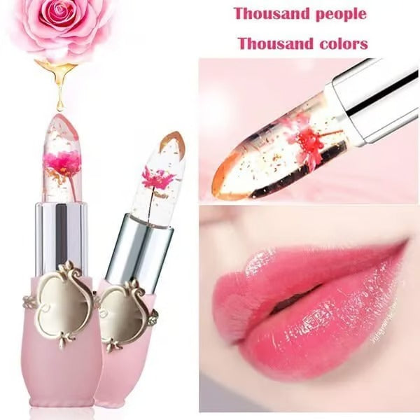 Crystal Jelly Flower Color Changing Lipstick-โจBEST GIFT๐