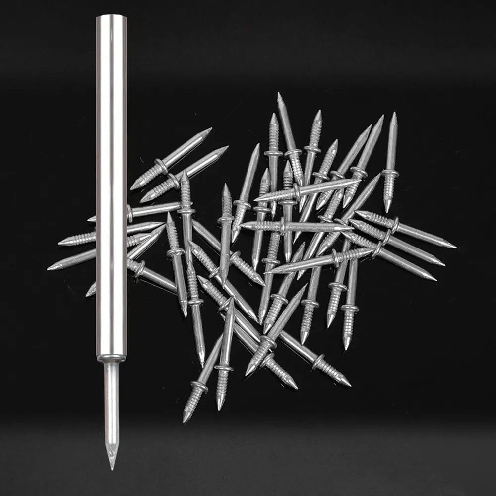 Double-Head Skirting Thread Seamless Nail