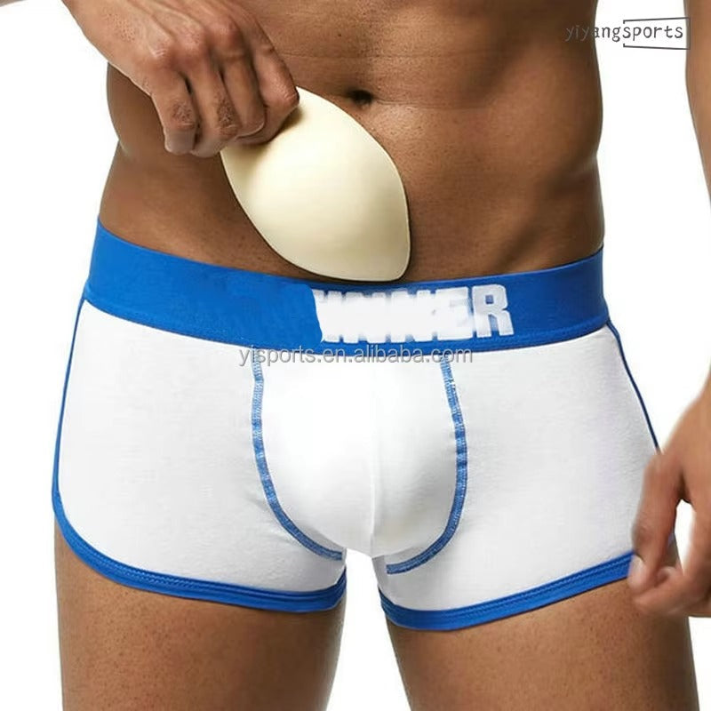 Menβs High Quality Sponge Pad Trunk Cups with Underwear