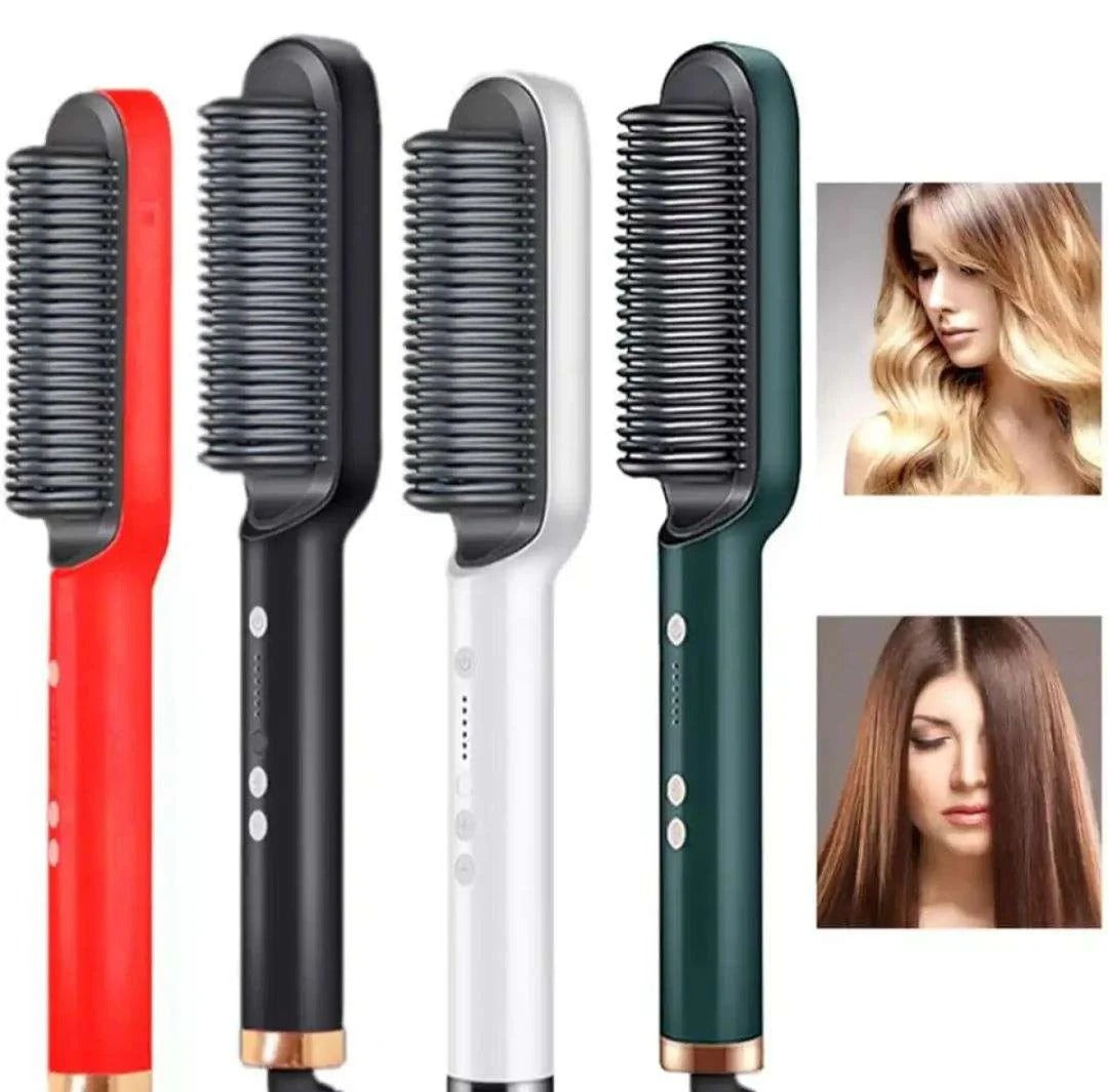 Electric 2-in-1 Professional Hair Straightener Comb Hair Brush