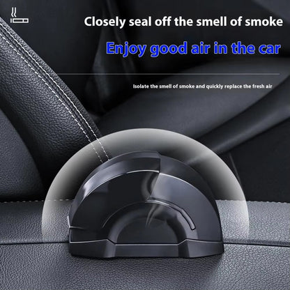 Universal Door Ashtray with LED Lights Sliding Cover Design Ashtray