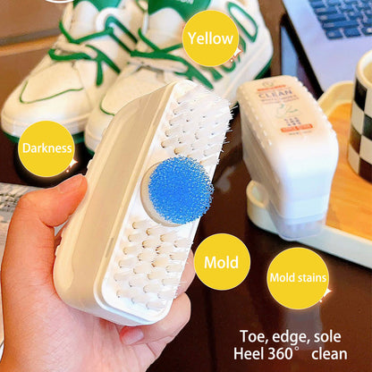 2 in 1 white Shoe Cleaning Brush