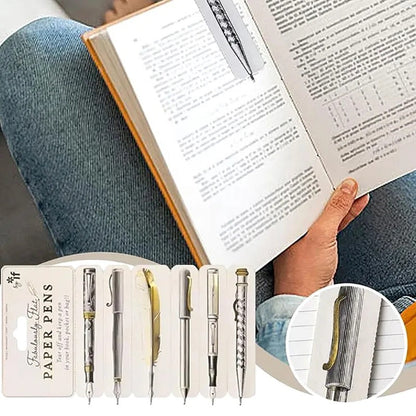 6 in 1 Paper Pen & Bookmark