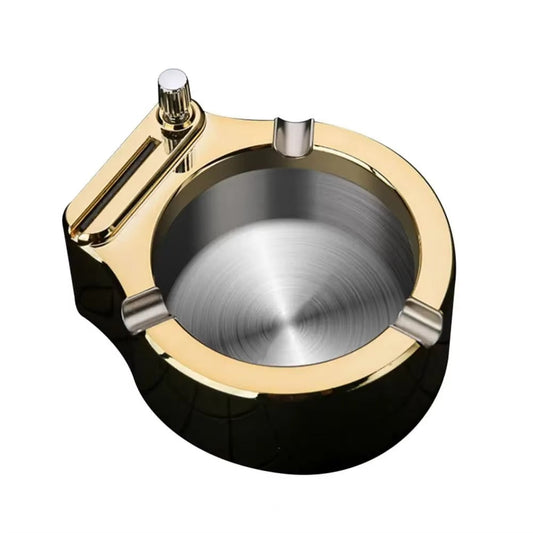 Retro Cigarette Ashtray Cigar Ashtray Million Matches Lighter Car Home Men's Storage Rack Decoration