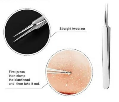 3 Pcs Professional Blackhead Tweezers