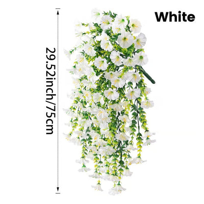 30 inch long UV Resistant Hanging Artificial Morning Glory Vine