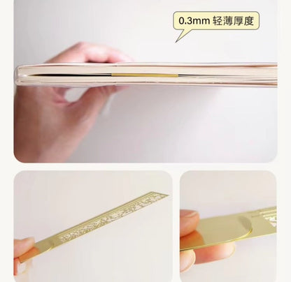 Multifunctional Metal Ruler & clip Bookmark