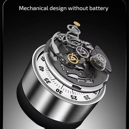 60 Minute Stainless Steel Visual Mechanical Kitchen Timer