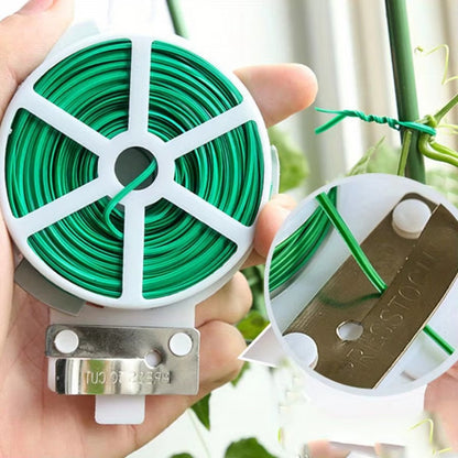 Multifunctional Plastic Steel Twist Tie Sturdy Reusable Garden Flower Plant Support Strap Tie
