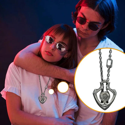 Mechanical Rotatable Gear Pendant Necklace