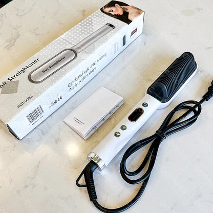 Electric 2-in-1 Professional Hair Straightener Comb Hair Brush
