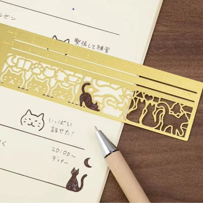 Multifunctional Metal Ruler & clip Bookmark