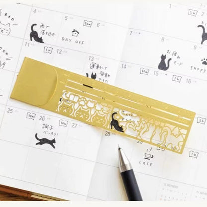 Multifunctional Metal Ruler & clip Bookmark