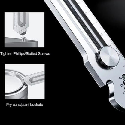 6 in 1 Multifunction Stainless Steel Utility Knife with five blades