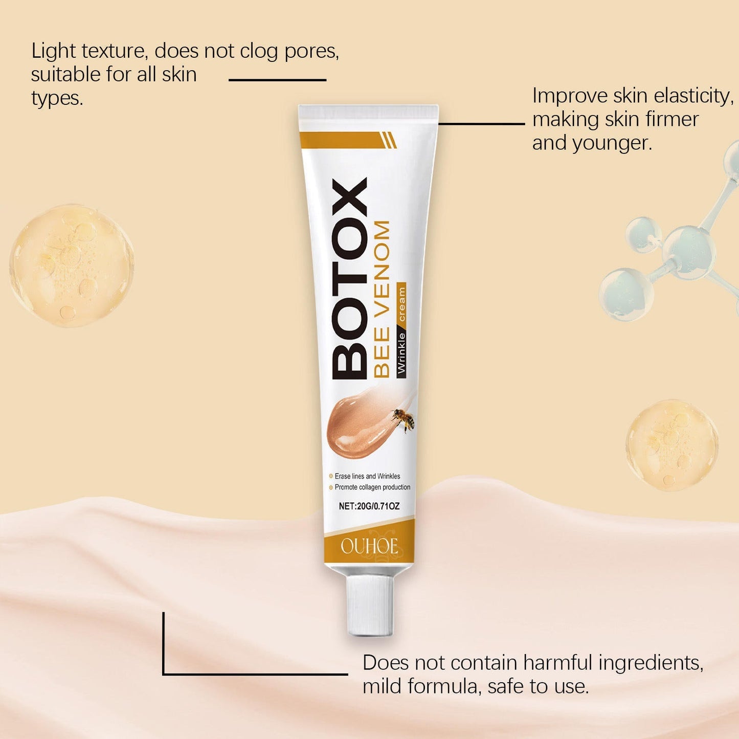 Whitening Moisturizing Bee Venom Facial Care Cream
