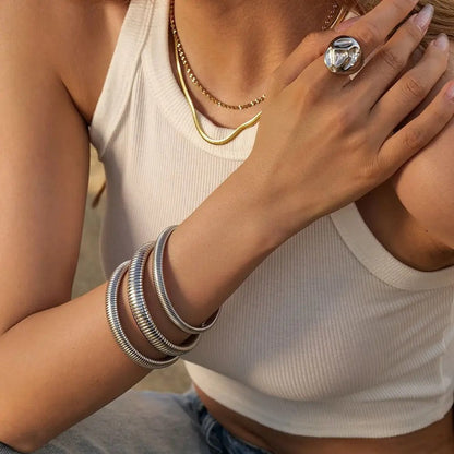 Hip Hop Spiral Bangle