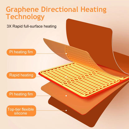 High-quality foldable food heating pad hot plate with adjustable temperature and safety features