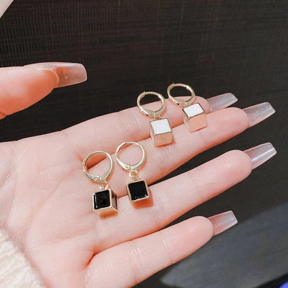 New Minimalist Geometric Square Earrings for Women