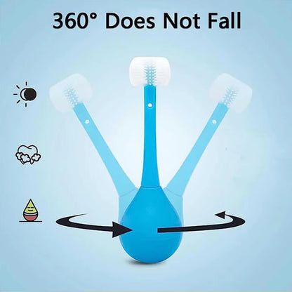 Three-sided Children's Toothbrush