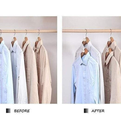 Space-Saving Clothes Hanger Connector Hooks