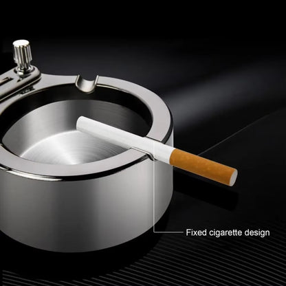 Retro Cigarette Ashtray Cigar Ashtray Million Matches Lighter Car Home Men's Storage Rack Decoration