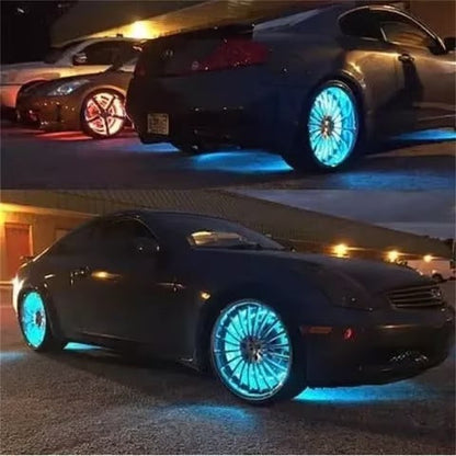 Replacable battery operated LED wheel Lights