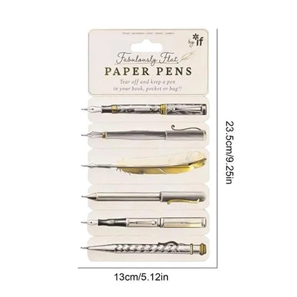 6 in 1 Paper Pen & Bookmark
