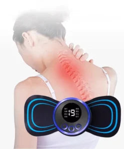 Mini Body Massager Pulse Neck Pain Relief EMS Butterfly Body Massager Men & Women