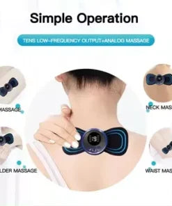 Mini Body Massager Pulse Neck Pain Relief EMS Butterfly Body Massager Men & Women