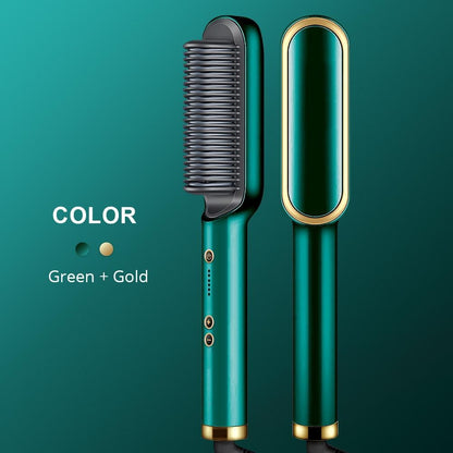 Electric 2-in-1 Professional Hair Straightener Comb Hair Brush