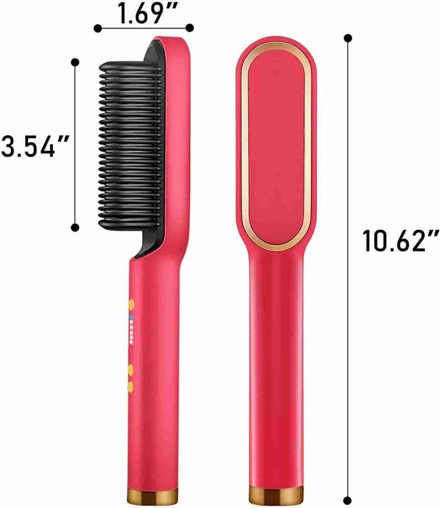 Electric 2-in-1 Professional Hair Straightener Comb Hair Brush